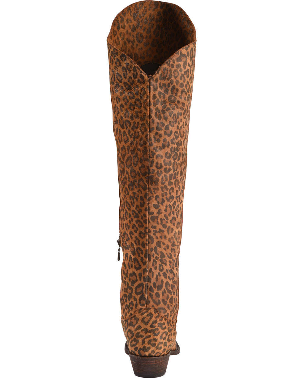 Details about   1.STATE Sage Animal Cheetah Suede Print Western Tall Pull On Boots SZ 10 NEW